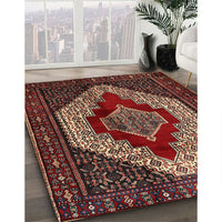 Traditional Saffron Red Persian Rug, tr1944