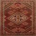 Round Machine Washable Traditional Light Brown Rug, wshtr1946