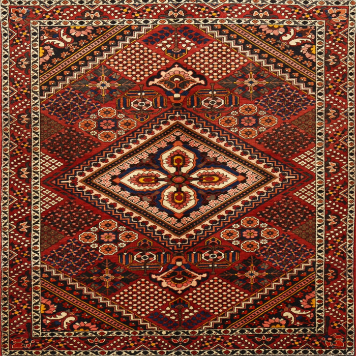 Square Traditional Light Brown Persian Rug, tr1946