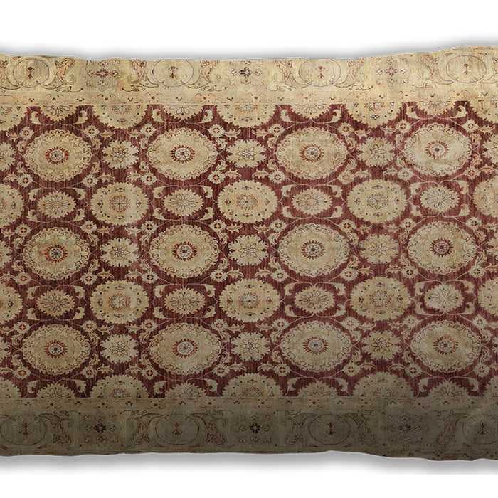 Traditional Classic Rectangular Chocolate Brown Lumbar Throw Pillow, 13 inch by 19 inch, lbtr1947