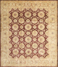 Machine Washable Traditional Chocolate Brown Rug, wshtr1947