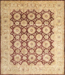 Machine Washable Traditional Chocolate Brown Rug, wshtr1947