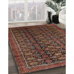 Traditional Brown Persian Rug in Family Room, tr1948