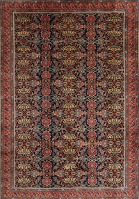 Machine Washable Traditional Brown Rug, wshtr1948