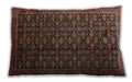 Traditional Classic Rectangular Brown Lumbar Throw Pillow, 13 inch by 19 inch, lbtr1948