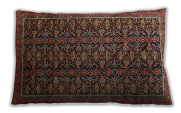 Traditional Classic Rectangular Brown Lumbar Throw Pillow, 13 inch by 19 inch, lbtr1948