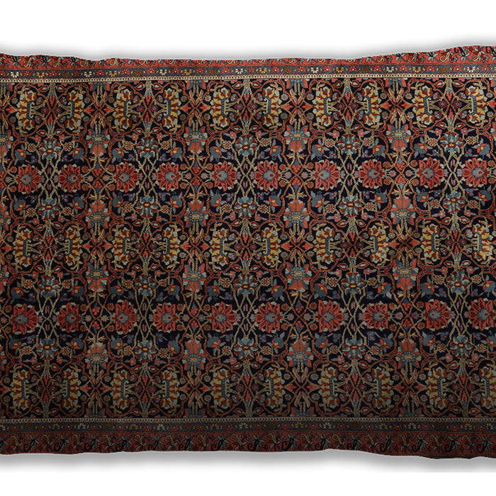 Traditional Classic Rectangular Brown Lumbar Throw Pillow, 13 inch by 19 inch, lbtr1948