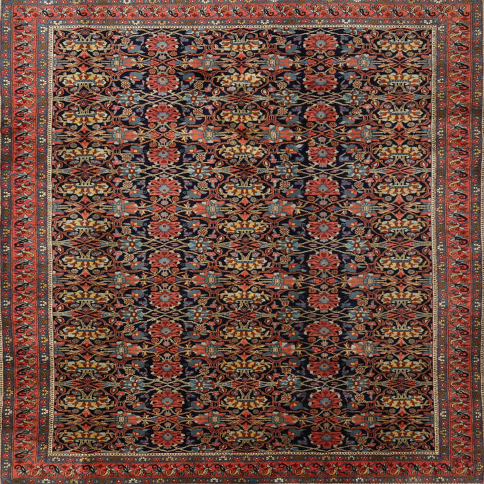Square Traditional Brown Persian Rug, tr1948