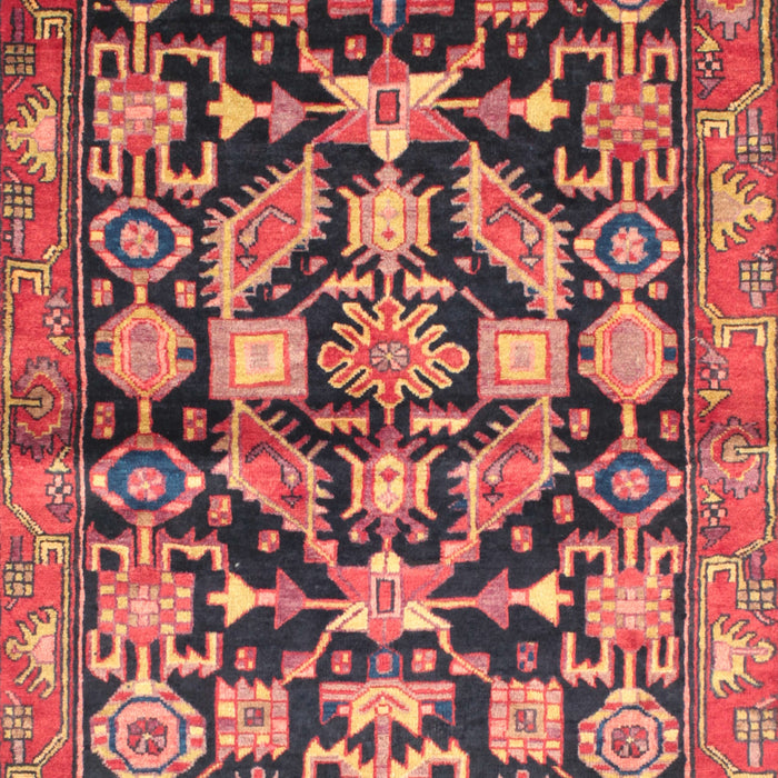 Machine Washable Traditional Copper Red Pink Rug, wshtr194