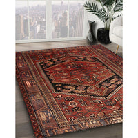 Traditional Saffron Red Persian Rug, tr1950