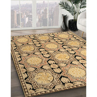 Traditional Sienna Brown Persian Rug, tr1951