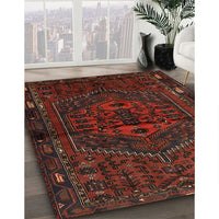 Traditional Dark Red Persian Rug, tr1953