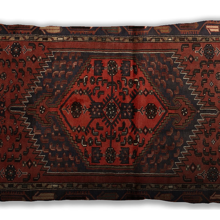 Traditional Classic Rectangular Dark Red Lumbar Throw Pillow, 13 inch by 19 inch, lbtr1953