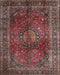 Traditional Dark Almond Brown Medallion Rug, tr1955