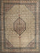 Machine Washable Traditional Dark Brown Rug, wshtr1956