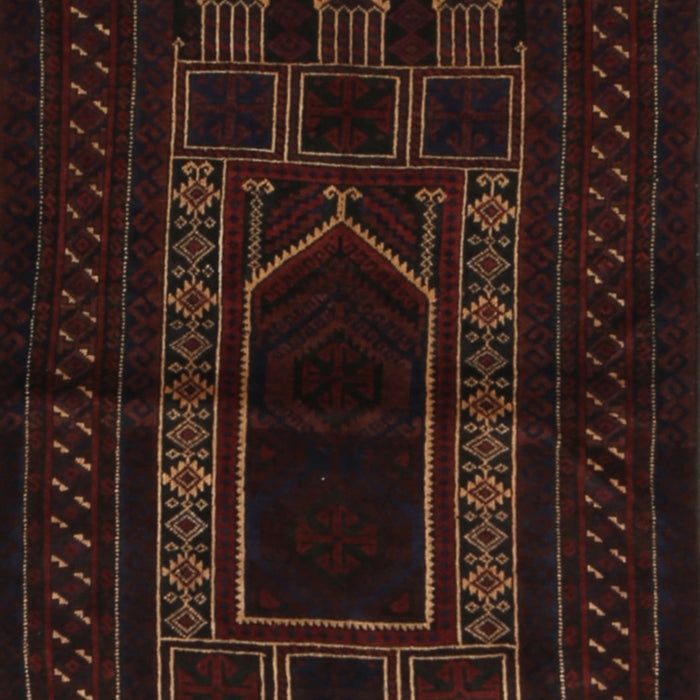 Traditional Black Brown Persian Rug, tr1957