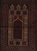 Machine Washable Traditional Black Brown Rug, wshtr1957