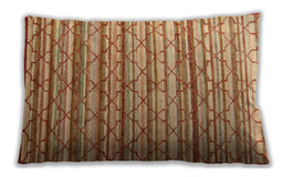 Traditional Classic Rectangular Orange Red Orange Lumbar Throw Pillow, 13 inch by 19 inch, lbtr1959