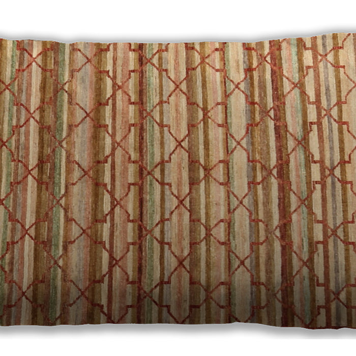 Traditional Classic Rectangular Orange Red Orange Lumbar Throw Pillow, 13 inch by 19 inch, lbtr1959