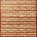 Square Traditional Orange Red Persian Rug, tr1959