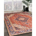 Machine Washable Traditional Fire Brick Red Rug in a Family Room, wshtr195