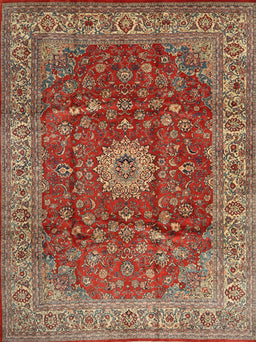 Machine Washable Traditional Tomato Red Rug, wshtr1960