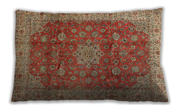 Traditional Classic Rectangular Brown Sand Brown Lumbar Throw Pillow, 13 inch by 19 inch, lbtr1961