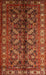 Machine Washable Traditional Tomato Red Rug, wshtr1962