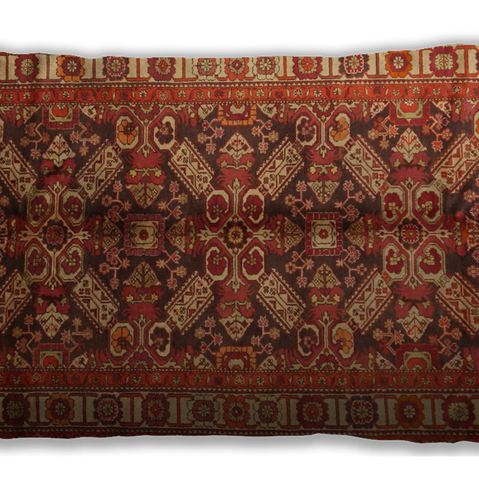 Traditional Classic Rectangular Tomato Red Lumbar Throw Pillow, 13 inch by 19 inch, lbtr1962