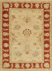 Machine Washable Traditional Orange Rug, wshtr1963