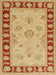 Machine Washable Traditional Orange Rug, wshtr1963