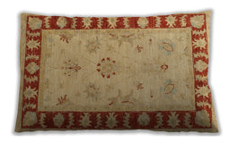 Traditional Classic Rectangular Orange Lumbar Throw Pillow, 13 inch by 19 inch, lbtr1963
