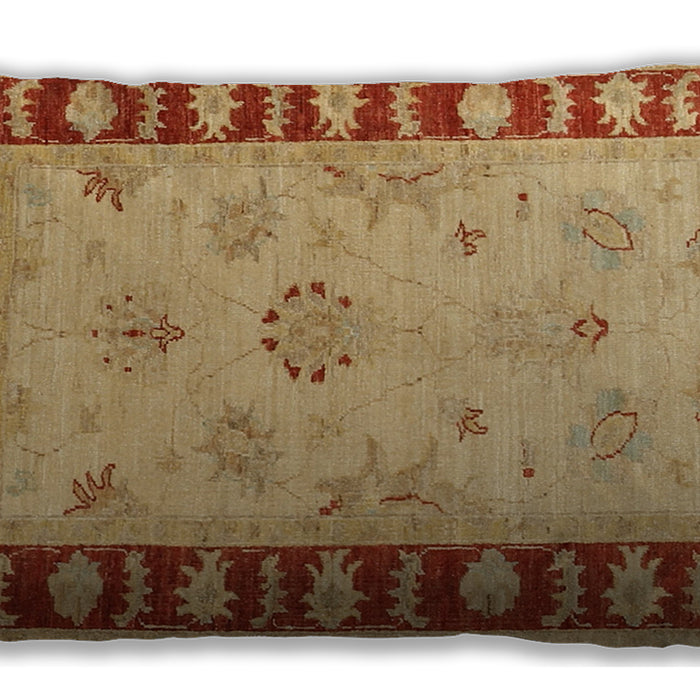 Traditional Classic Rectangular Orange Lumbar Throw Pillow, 13 inch by 19 inch, lbtr1963