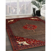 Traditional Sienna Brown Persian Rug, tr1964