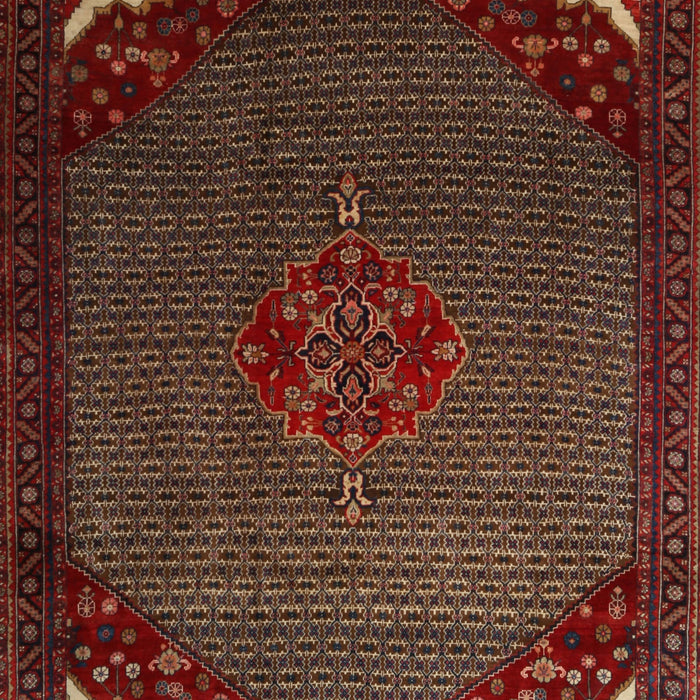 Traditional Sienna Brown Persian Rug, tr1964