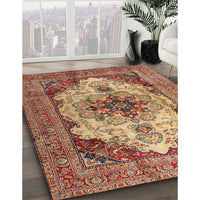 Traditional Sand Brown Persian Rug, tr1965