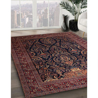 Traditional Sienna Brown Persian Rug, tr1966