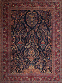 Machine Washable Traditional Sienna Brown Rug, wshtr1966