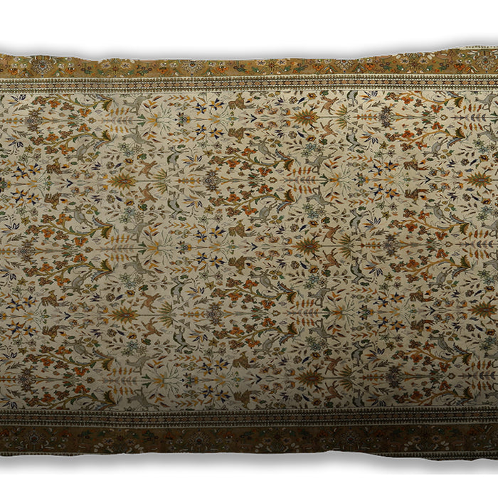 Traditional Classic Rectangular Saddle Brown Lumbar Throw Pillow, 13 inch by 19 inch, lbtr1968