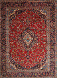 Machine Washable Traditional Rust Pink Rug, wshtr1969