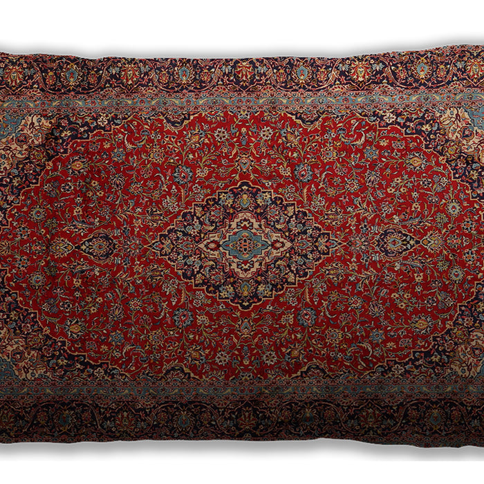 Traditional Classic Rectangular Dark Almond Brown Lumbar Throw Pillow, 13 inch by 19 inch, lbtr1970