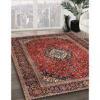 Traditional Saffron Red Persian Rug, tr1971