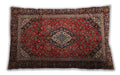 Traditional Classic Rectangular Saffron Red Lumbar Throw Pillow, 13 inch by 19 inch, lbtr1971