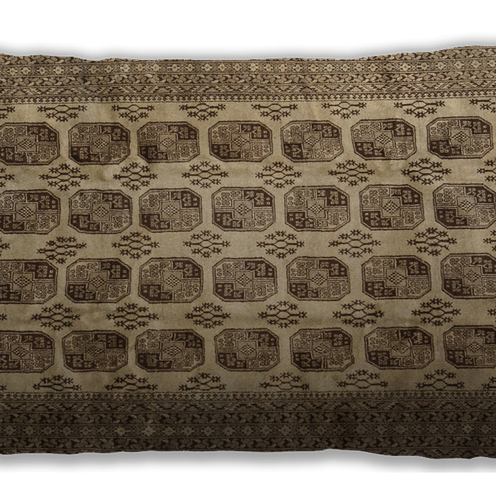 Traditional Classic Rectangular Red Brown Lumbar Throw Pillow, 13 inch by 19 inch, lbtr1973