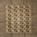 Square Traditional Reddish Brown Southwestern Rug, tr1973