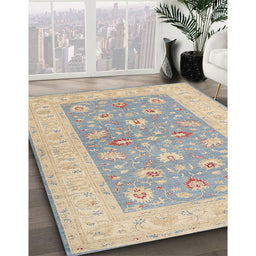 Machine Washable Traditional Brown Rug in a Family Room, wshtr1976