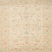 Square Traditional Deep Peach Orange Persian Rug, tr1977