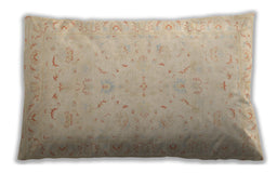 Traditional Classic Rectangular Deep Peach Orange Lumbar Throw Pillow, 13 inch by 19 inch, lbtr1977
