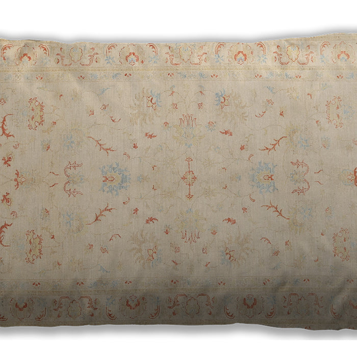Traditional Classic Rectangular Deep Peach Orange Lumbar Throw Pillow, 13 inch by 19 inch, lbtr1977