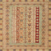 Square Traditional Yellow Orange Persian Rug, tr1978